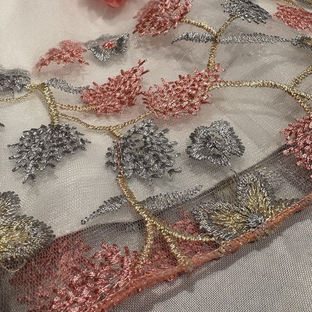 24m/2T Toddler Easter Flower Girl Lace Dress Wedding Formal Dresses Pink/peach - Picture 11 of 11